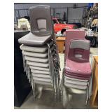 (16) Stackable School Chairs.
