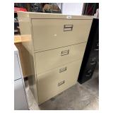 Pressed Steel Filing Cabinet.