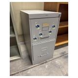Pressed Steel Filing Cabinet.