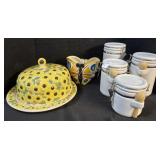Cake Safe, Butterfly Vase, Kitchen Canister Set.