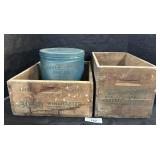 Remington & Winchester Wooden Ammo Crates.