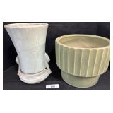 2 Large Ceramic Pottery Planters.