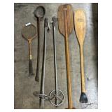 Blacksmith Ladle, Ski Poles, Boat Oars.