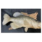 Mounted Taxidermy Large Mouth Bass Fish.