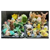 Ceramic & Chalkware St. Patricks & Easter Figures.