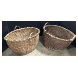 2 Large Primitive Laundry Baskets.