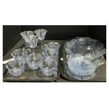 Blue Depression Glassware.