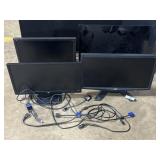 Dell, HP, & Acer Computer Monitors.