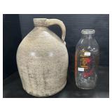 Royal Dairy Milk Bottle, Stoneware Jug.