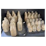 Large Lot Of Vintage Milk Bottles.