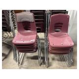 (10) Stackable School Chairs.