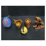 Breininger Redware Pottery Animals, Eggs, & Banks.