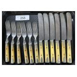 Landers Frary & Clark Bone Handle Flatware