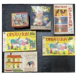 Vintage Board Games, Operation, Disney Lunch Box.