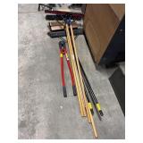 Push Brooms, Squeegees, Bolt Cutter.