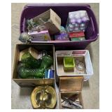 Christmas Ornaments, Kitchen Knives, Vases.