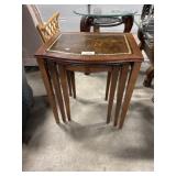 Vtg Mahogany Nesting Tables.