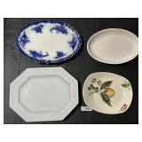 Flo Blue, T&R, Salem Serving Platters.