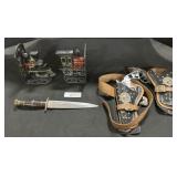 Roy Roger Cap Guns, Cast Iron Train Bookends.