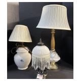 Lot Of 3 Lamps.