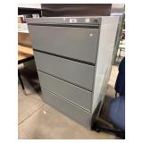 Pressed Steel Filing Cabinet.
