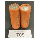 2 Rolls Of 1958 Quarters.