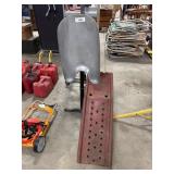 Steel Automotive Ramps, Vtg Instrument Table.