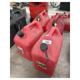(4) 5gal Fuel Cans.