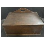 Vintage Primitive Wooden Stationary Box.
