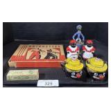 Black Americana S&P Shakers, Fishing Lore.