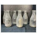 6 Independent Dairy Sinking Springs Milk Bottles.
