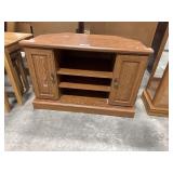 Oak Veneer Media Cabinet.