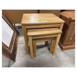 Blonde Oak Nesting Tables.