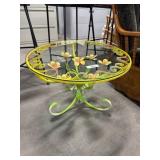 Italian Hollywood Regency Round Iron Flower