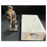 Cast Iron Soldier Doorstop & Ceramic Mold.