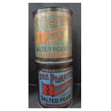 2 Vintage Advertising Planters Peanuts Tins.