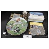 Hershey Chocolate Collectors Plates, Post Cards.