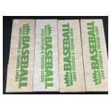 4 NOS Fleer Baseball Trading Card Boxes.
