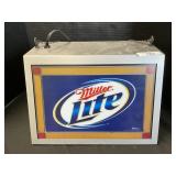 Miller Lite Hanging Advertising Light.