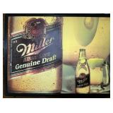 Miller Beer Advertising Lighted Sign.