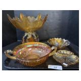 Carnival Glass Bowls.