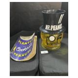 Mr Peanut Plastic Display Jar & NoteBook,
