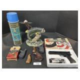 Marksman Air Pistol, Hand Gun Grips, Thermos.