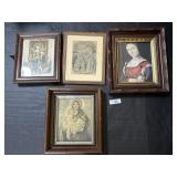 Framed Religious & Victorian Ladies Prints.