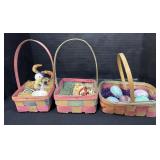Vintage Easter Baskets& Eggs.