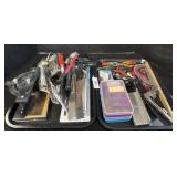 Files, Scrapers, Staples, Hammer.