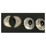 2 Pairs Of Sterling Silver Earrings.