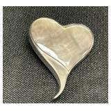 95% Silver Heart Pendant.
