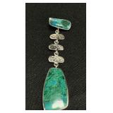 Scandean Chrysocolla Pendant.