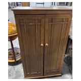 Oak Media Cabinet.